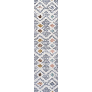 Monique Trellis High-low Area Rug